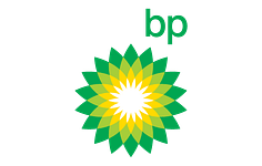 BP petrol station logo representing an occupier at Wester Gourdie Industrial Estate in Dundee