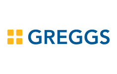 Greggs bakery logo representing an occupier at Wester Gourdie Industrial Estate in Dundee